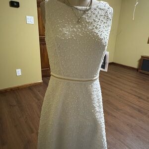 COPY 1 - Vince Camuto Cream Asymmetrical A-Line Dress